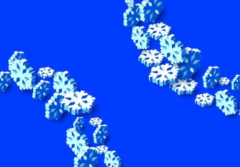Winter background with snowstorm and sprayed snowflakes for New Years Eve Stock Illustration
