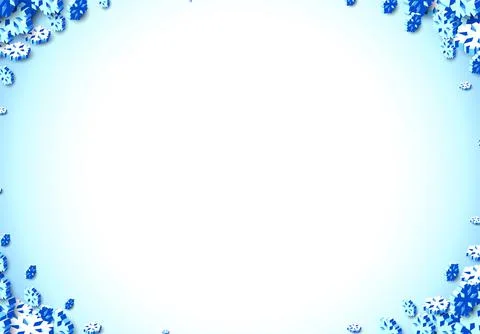 Winter background with snowstorm and sprayed snowflakes for New Years Eve Stock Illustration