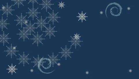 Winter background for a web advertising banner Stock Illustration