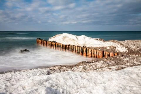Winter on the baltic sea Stock Photos