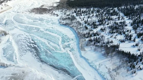 Winter in Banff Canada 4 스톡 동영상 332071702