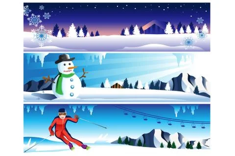 Winter banner Stock Illustration