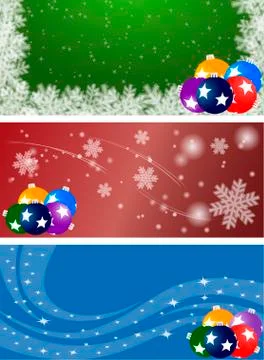 Winter banners Stock Illustration