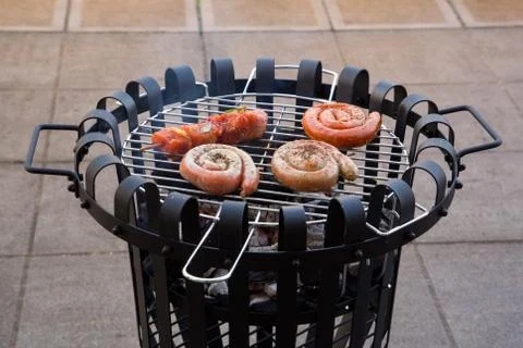 Winter Barbecue Stock Photos