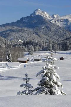 Winter in bavaria, germany Stock Photos