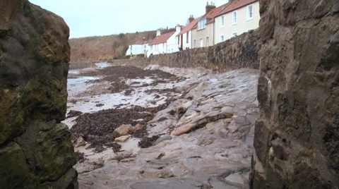 Winter beach Stock Footage 34535779