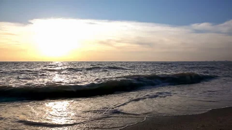 Winter beach landscape Stock Footage 50911251