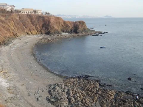 Winter beach Foto stock