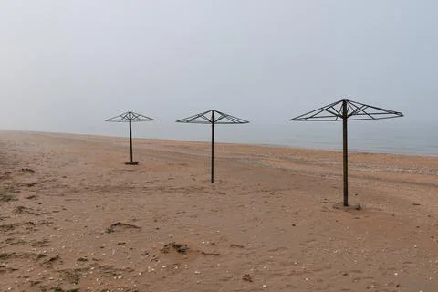 Winter beach Stock Photos