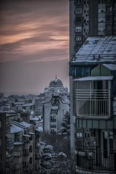 Winter in Belgrade Stock Photos