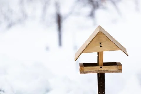 Winter bird feeders Foto stock