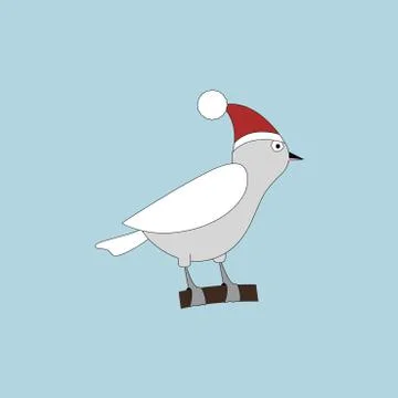 Winter bird icon Stock Illustration