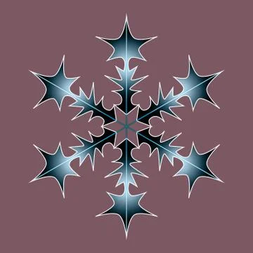 Winter black-blue isolate icon. Stock Illustration