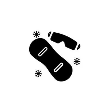 Winter black Stock Illustration