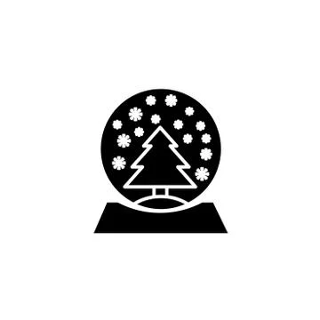 Winter black Stock Illustration
