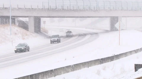 Winter Blast Snow Storm Stock-Footage 35105243