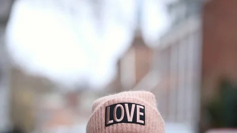 Winter blond love Stock Footage 83431214