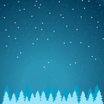 Winter blue background with a gradient. Stock Illustration