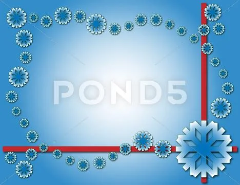 Winter blue background Stock Illustration