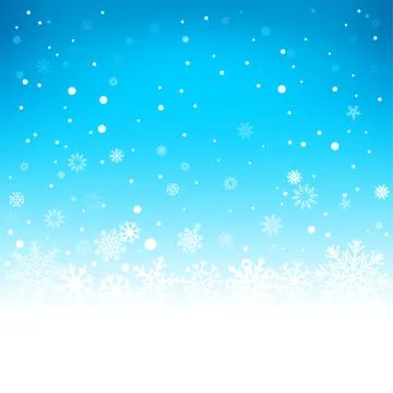 Winter blue background Illustrazione stock