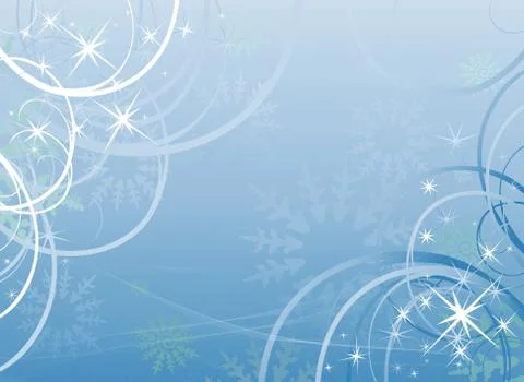  Winter blue background Stock Illustration