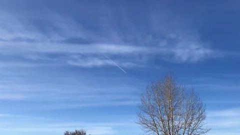 Winter Blue Sky Stock Footage 122051835