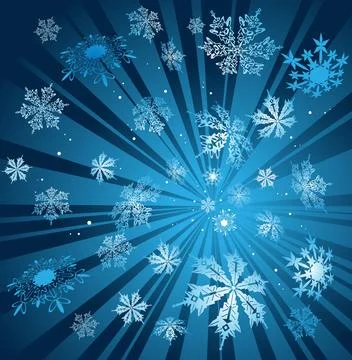 Winter blue, vector illustration Foto stock