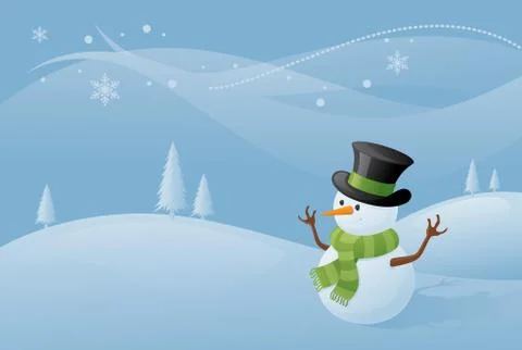 Winter blues Stock Illustration