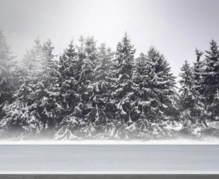 Winter blur background Stock Photos