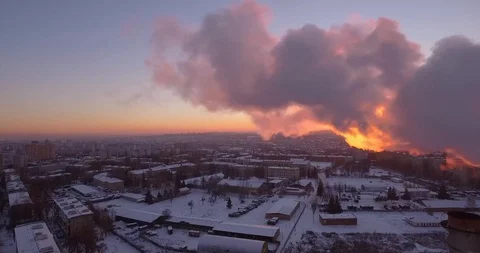 Winter boiler pipes Video stock 99170657