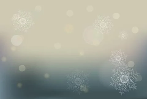 Winter bokeh vector background. Christmas wallpaper. EPS 10 Stock Illustration