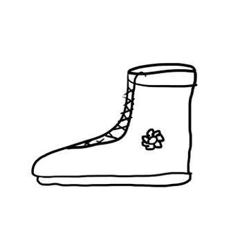 Winter boot Stock Illustration