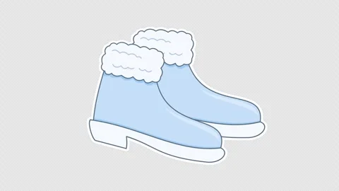 Winter boots Stock Footage 336874622