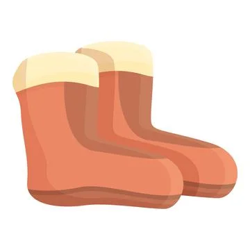 Winter boots icon cartoon vector. Snow boot Stock Illustration
