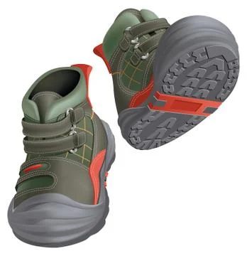 Winter boots Stock Illustration