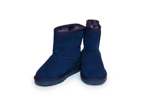 Winter boots isolated on white background Foto stock
