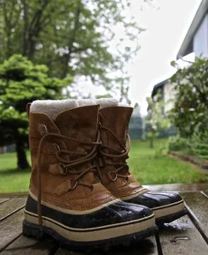 Winter boots Stock Photos