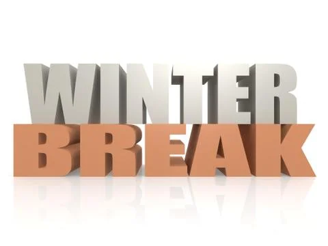 Winter break Stock Illustration