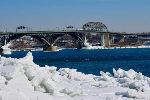 Winter bridge 写真素材