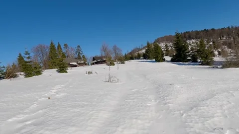 Winter on Bryzgalky Stock Footage 297393494
