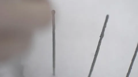 Winter Burning Sparklers Stock Footage 58395276