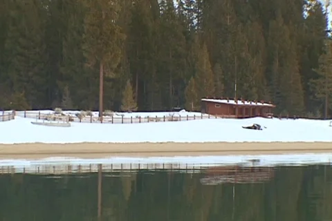 Winter Cabin Stock Footage 108973