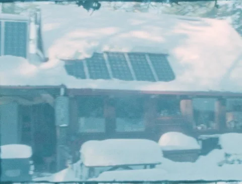 Winter Cabin In Woods 2 Stock Footage 221518262