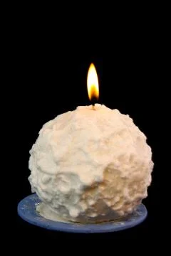 Winter candle Stock Photos