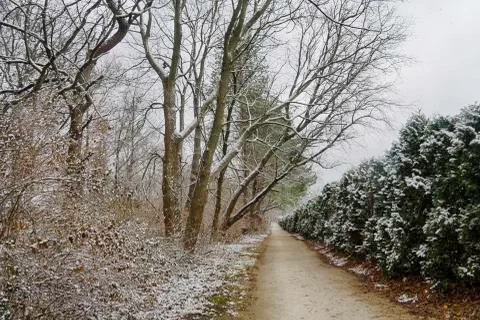 Winter in Canton, Ohio Stock Photos
