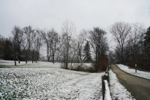 Winter in Canton, Ohio Stock Photos