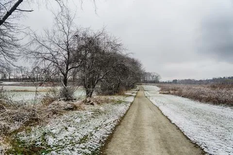 Winter in Canton, Ohio Stock Photos