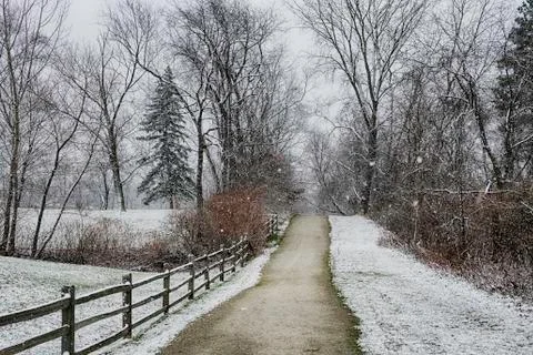 Winter in Canton, Ohio Stock Photos