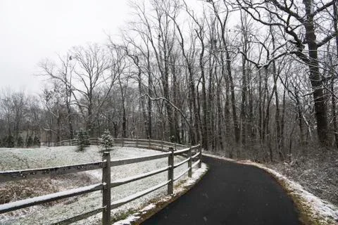 Winter in Canton, Ohio Stock Photos