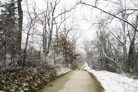 Winter in Canton, Ohio Stock Photos